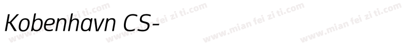 Kobenhavn CS字体转换